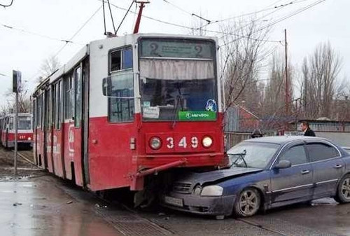 Авария с трамваем